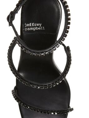 jeffrey campbell Black Embellished Strappy Sandal